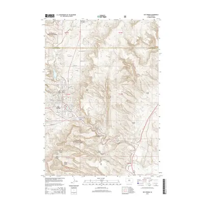 2015 Map of Hot Springs, 2015 Print