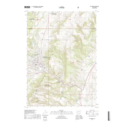 2017 Map of Hot Springs, 2017 Print