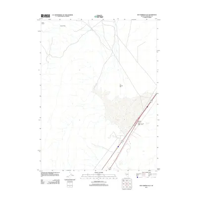 2011 Map of Hot Springs Flat, 2011 Print