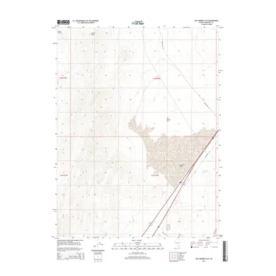2014 Map of Hot Springs Flat, 2014 Print
