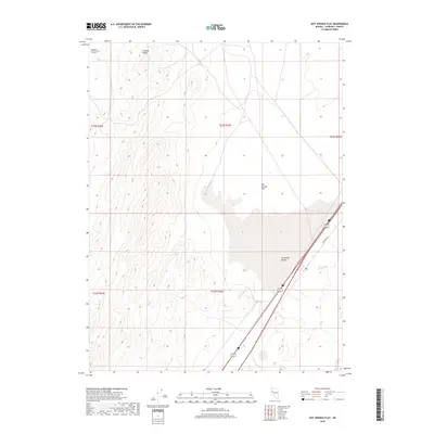 2018 Map of Hot Springs Flat, 2018 Print