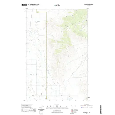 2020 Map of Hot Springs NE, 2020 Print
