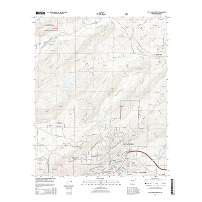 2014 Map of Hot Springs North, 2014 Print