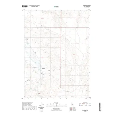 2020 Map of Hot Springs, 2020 Print