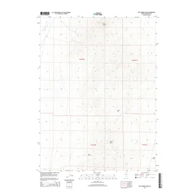2015 Map of Hot Springs Peak, 2015 Print