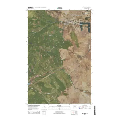 2014 Map of Hot Springs, 2014 Print