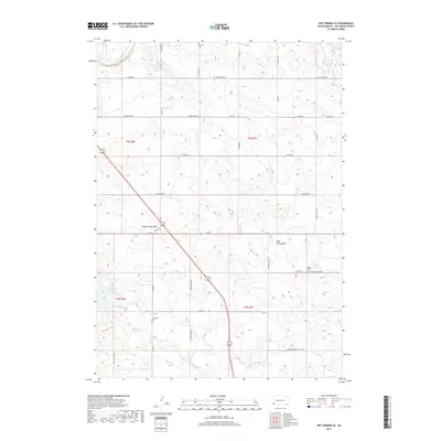2017 Map of Hot Springs SE, 2017 Print