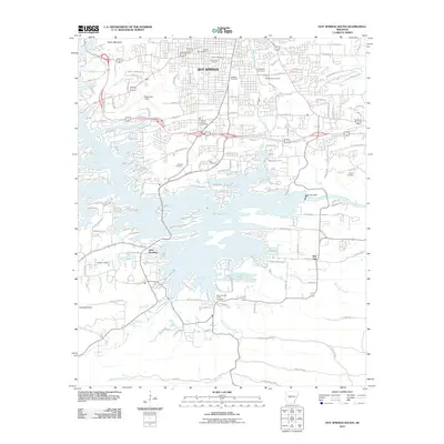2011 Map of Hot Springs South, 2011 Print