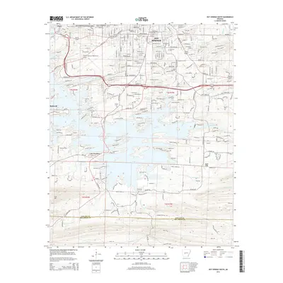 2014 Map of Hot Springs South, 2014 Print