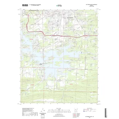 2020 Map of Hot Springs South, 2020 Print