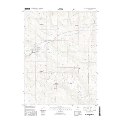 2016 Map of Hot Sulphur Springs, 2016 Print