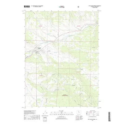 2019 Map of Hot Sulphur Springs, 2019 Print
