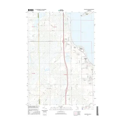2017 Map of Houghton Lake, 2017 Print