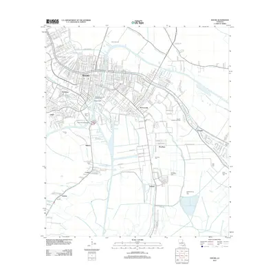 2012 Map of Houma, 2012 Print
