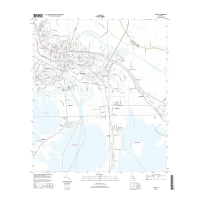 2015 Map of Houma, 2015 Print