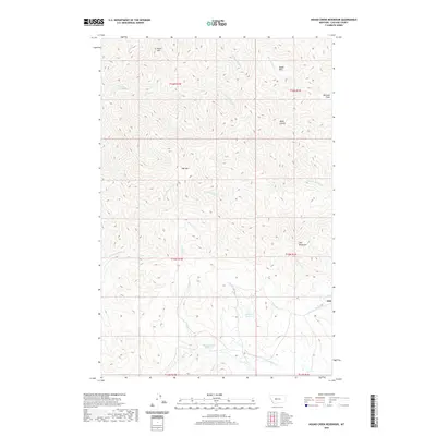 2020 Map of Hound Creek Reservoir, 2020 Print