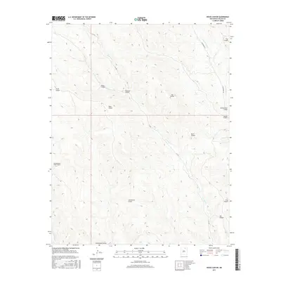 2017 Map of House Canyon, 2017 Print