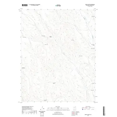 2020 Map of House Canyon, 2020 Print