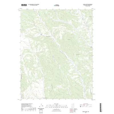 2023 Map of House Canyon, 2023 Print