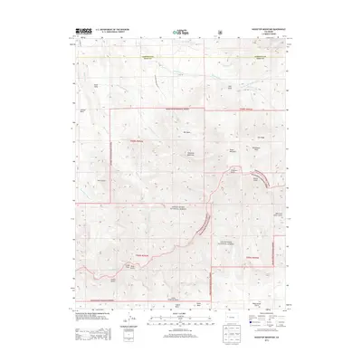 2013 Map of Housetop Mountain, 2013 Print