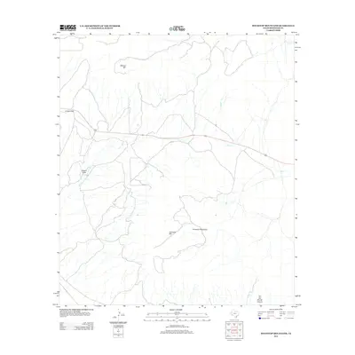 2012 Map of Housetop Mountains, 2012 Print