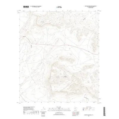 2019 Map of Housetop Mountains, 2019 Print