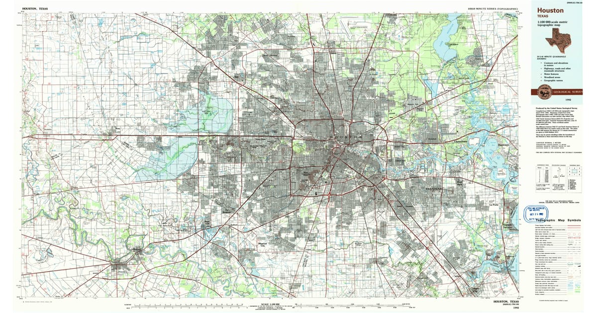 1990s Maps of Mission Bend TX - Houston Harris County Tx Usgs Topo 1992 Og 1200x630