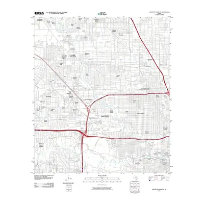 2010 Map of Houston Heights, 2010 Print