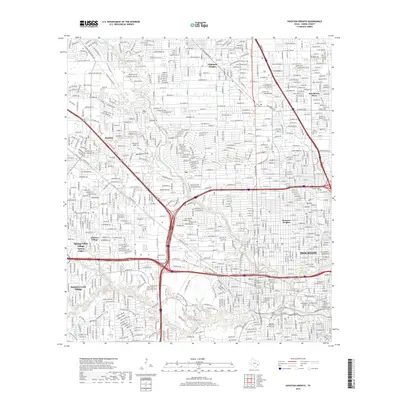 2019 Map of Houston Heights, 2019 Print