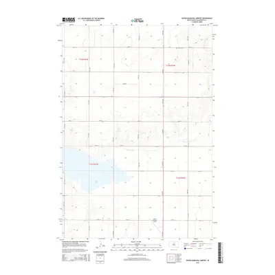 2015 Map of Hoven Municipal Airport, 2015 Print