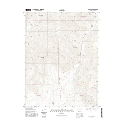 2016 Map of Howard Canyon, 2016 Print