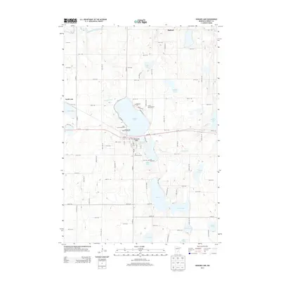 2013 Map of Howard Lake, 2013 Print