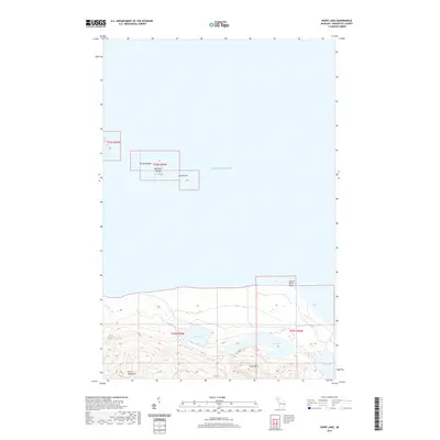 2019 Map of Howe Lake, 2019 Print