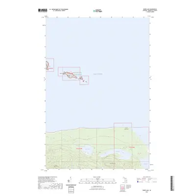 2023 Map of Howe Lake, 2023 Print