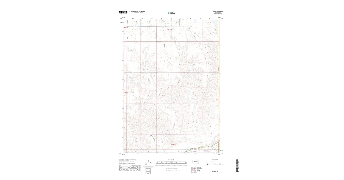 2021 Map of Howes, Meade County, SD — High-Res | Pastmaps