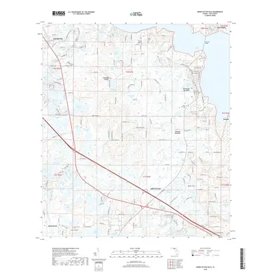 2018 Map of Howey-in-the-Hills, 2018 Print