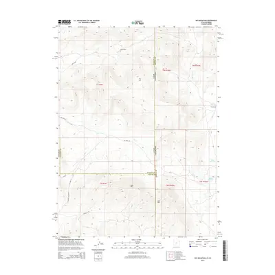 2014 Map of Hoy Mountain, 2014 Print