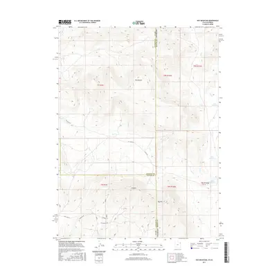 2017 Map of Hoy Mountain, 2017 Print
