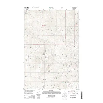 2013 Map of Hoyt Mountain, 2013 Print