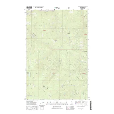 2017 Map of Hoyt Mountain, 2017 Print