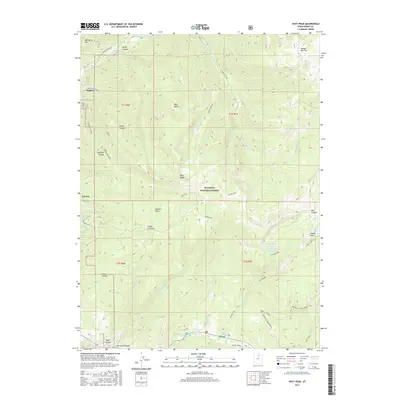 2017 Map of Hoyt Peak, 2017 Print