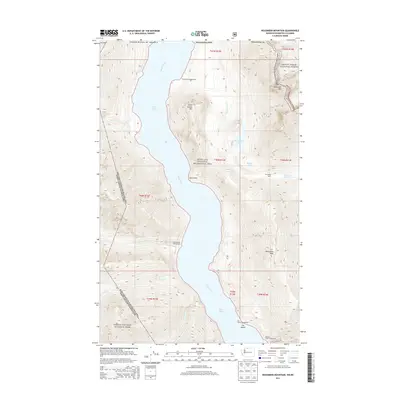 2014 Map of Hozomeen Mountain, 2014 Print