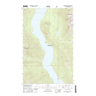 2017 Map of Hozomeen Mountain, 2017 Print