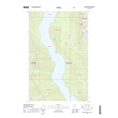 2020 Map of Hozomeen Mountain, 2020 Print