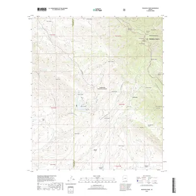 2018 Map of Huachuca Peak, 2018 Print