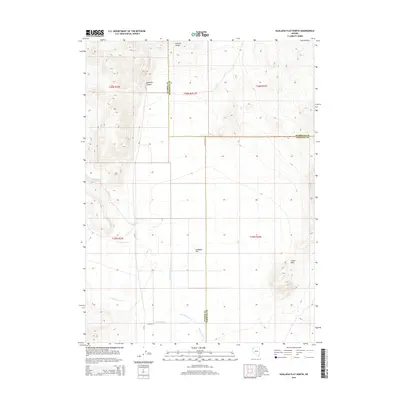 2014 Map of Hualapai Flat North, 2014 Print