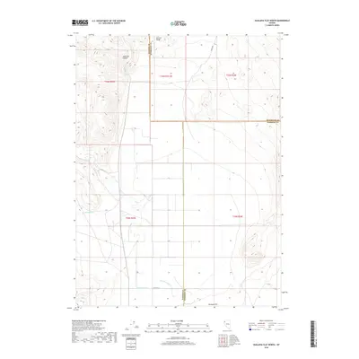 2018 Map of Hualapai Flat North, 2018 Print
