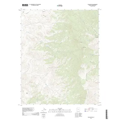 2026 Map of Hualapai Peak, 2026 Print