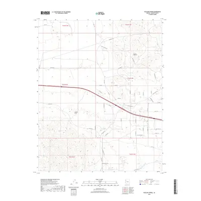 2018 Map of Hualapai Spring, 2018 Print
