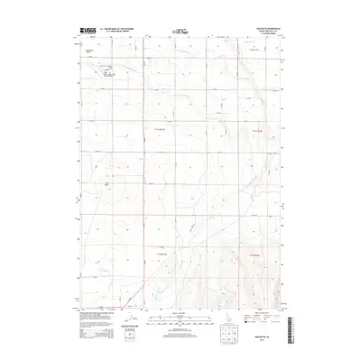 2013 Map of Hub Butte, 2013 Print